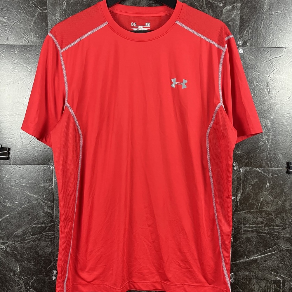 Under Armour Men's Red HeatGear Train Shirt Large